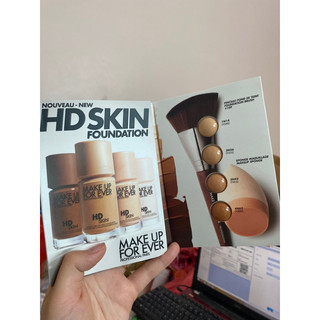 Mẫu thử 4 ô kem nền makeup forever hd skin