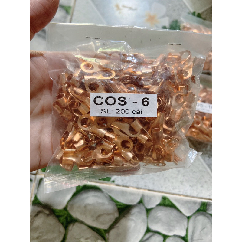 Đầu cos đồng nối dây điện 6,8,10,16ly