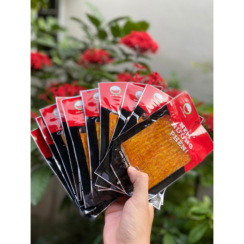 Combo 30 gói snack nem nướng phên Dưa Hấu Đỏ freeship