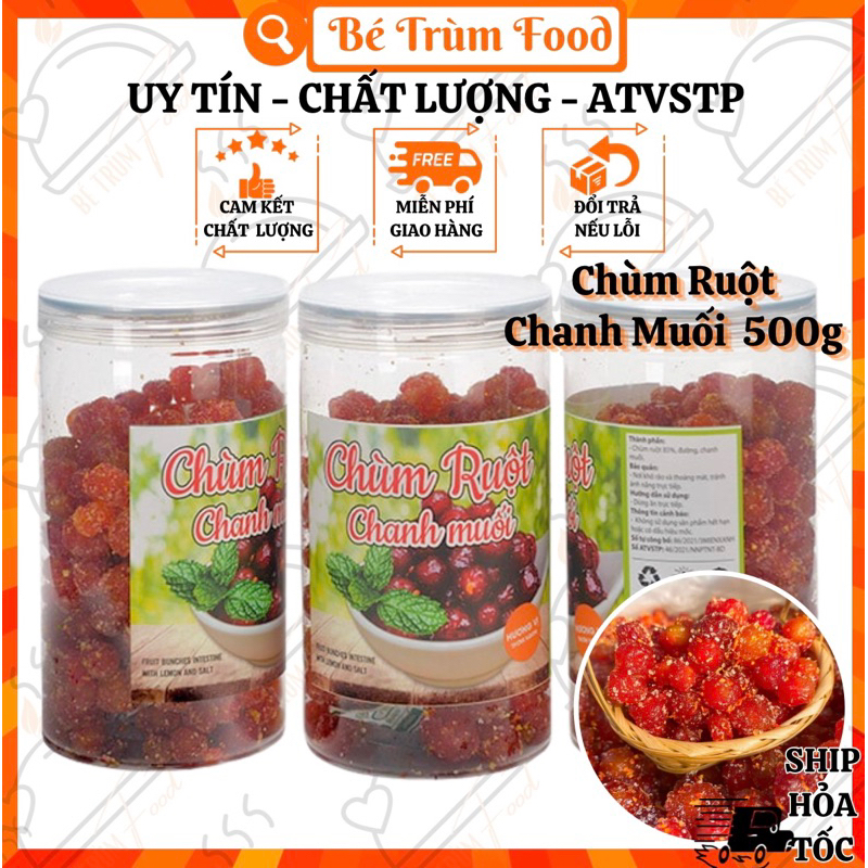 Chùm Ruột Chanh Muối Chua Ngọt 500gr 𝐅𝐫𝐞𝐞𝐒𝐡𝐢𝐩 (Hình Thật 100%) Bé Trùm Food