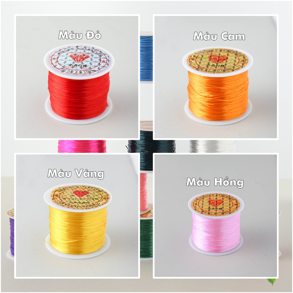Bán sỉ dây chun xâu vòng phong thủy loại 10m và 60m siêu bền - Kho Sỉ Tiệm Bạc
