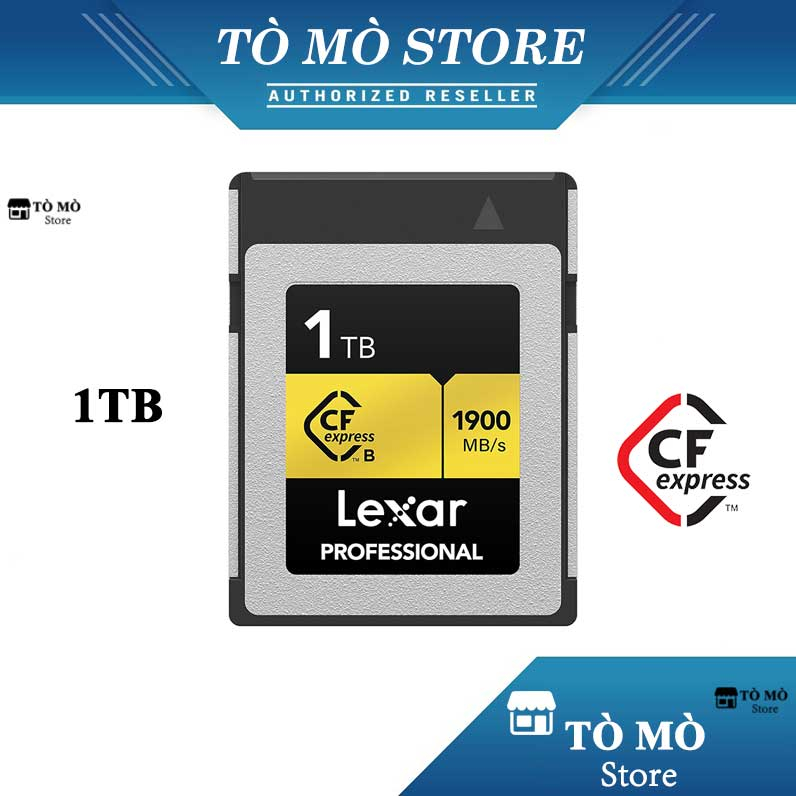 Thẻ nhớ CFexpress Lexar Professional 1TB Type B Gold Series - Bảo hành trọn đời