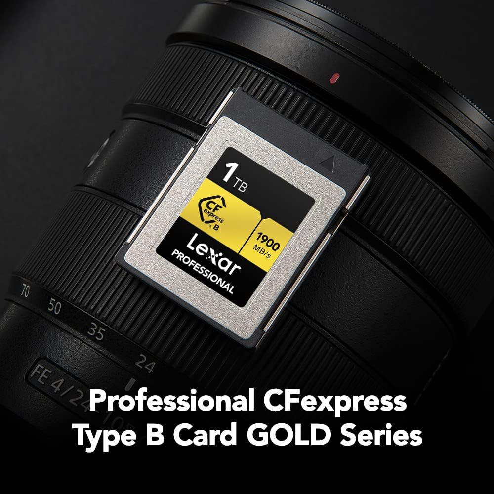 Thẻ nhớ CFexpress Lexar Professional 1TB Type B Gold Series - Bảo hành trọn đời
