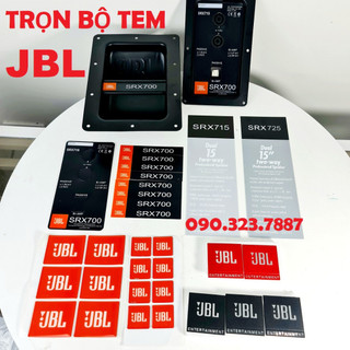 Tem dán thùng loa, hậu loa, tay xách jbl srx 700, 715 , 725,:có keo dính sẵn - giá 1 tem