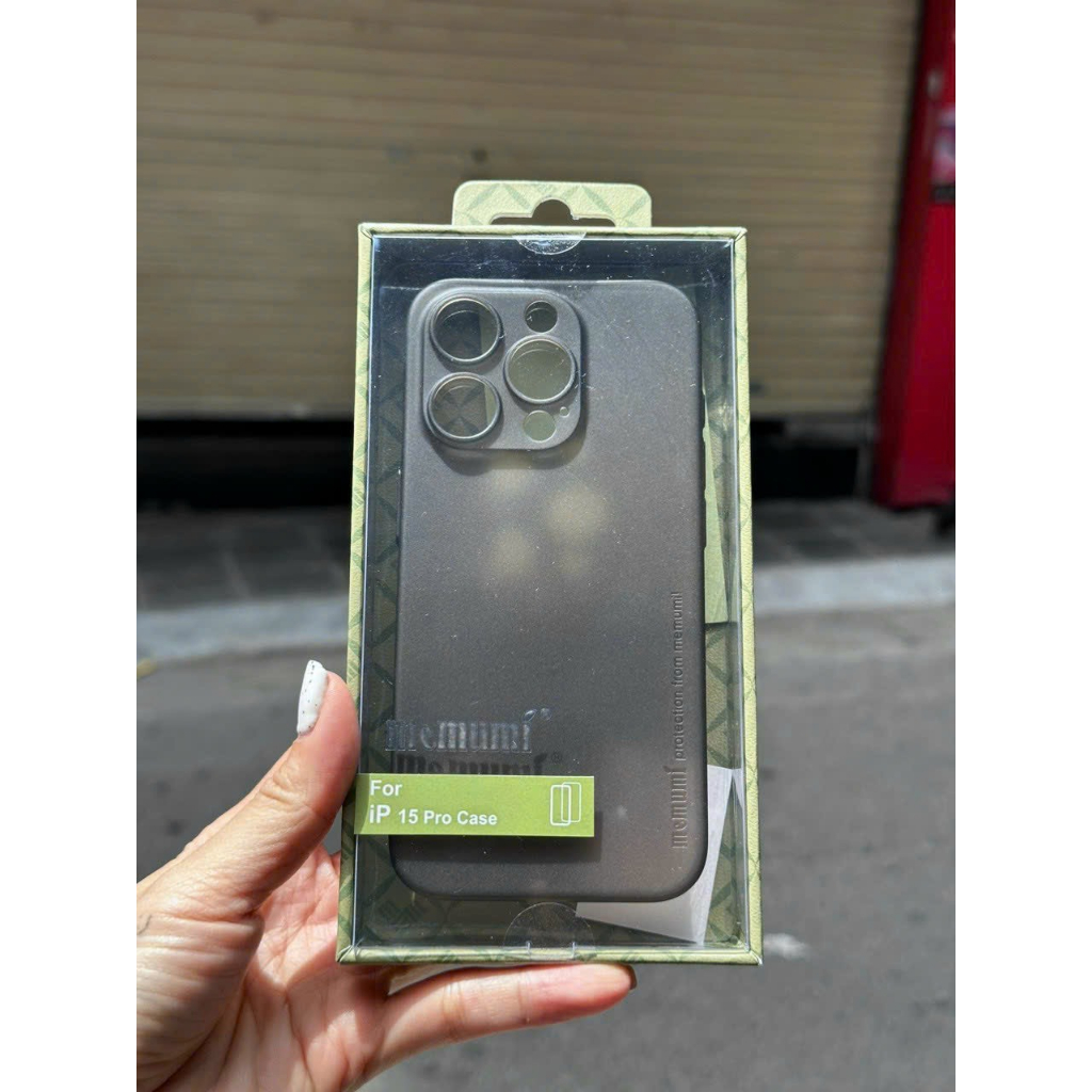 ⚡️CHÍNH HIỆU MEMUMI SIÊU MỎNG BẢO VỆ CAMERA ⚡️ ỐP LƯNG IPHONE 15 PRO / 15 PRO MAX 0.3MM