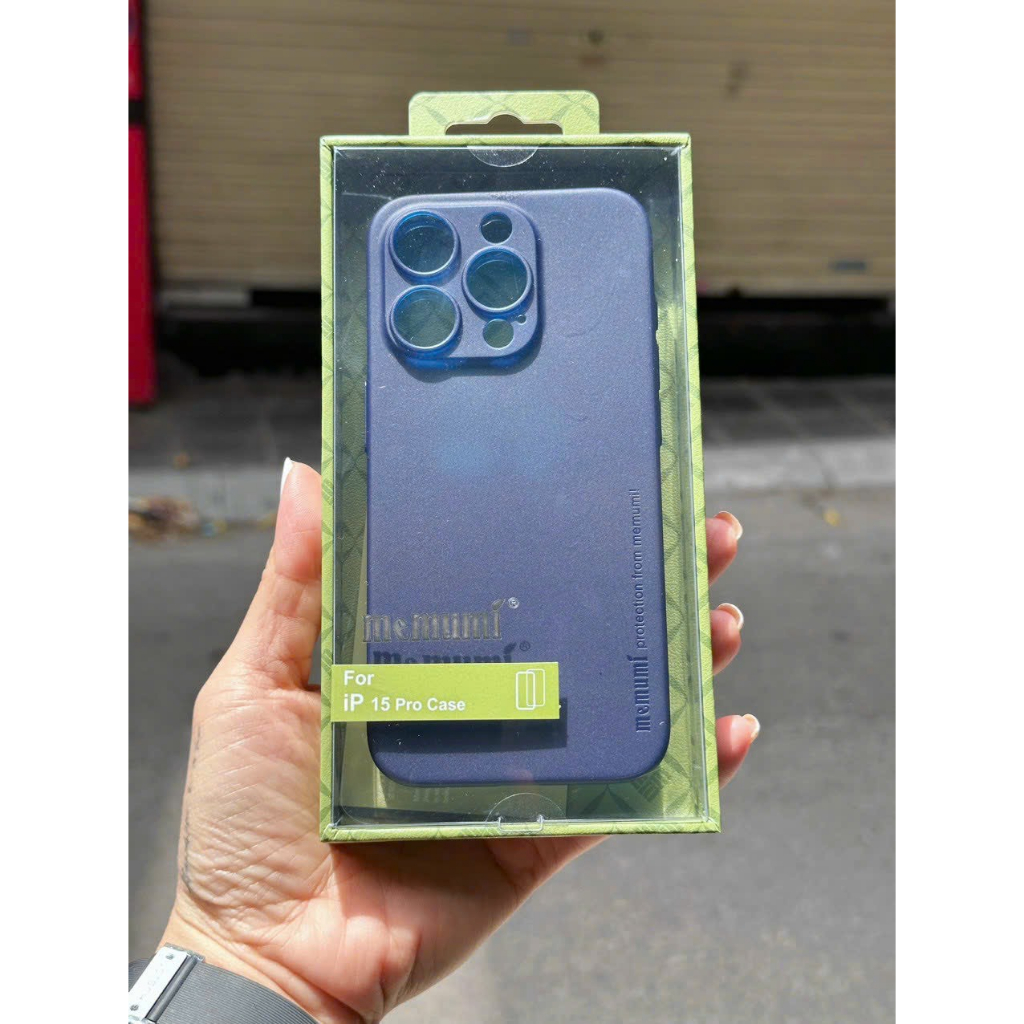 ⚡️CHÍNH HIỆU MEMUMI SIÊU MỎNG BẢO VỆ CAMERA ⚡️ ỐP LƯNG IPHONE 15 PRO / 15 PRO MAX 0.3MM