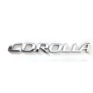 Tem logo chữ nổi toyota corolla trang trí xe