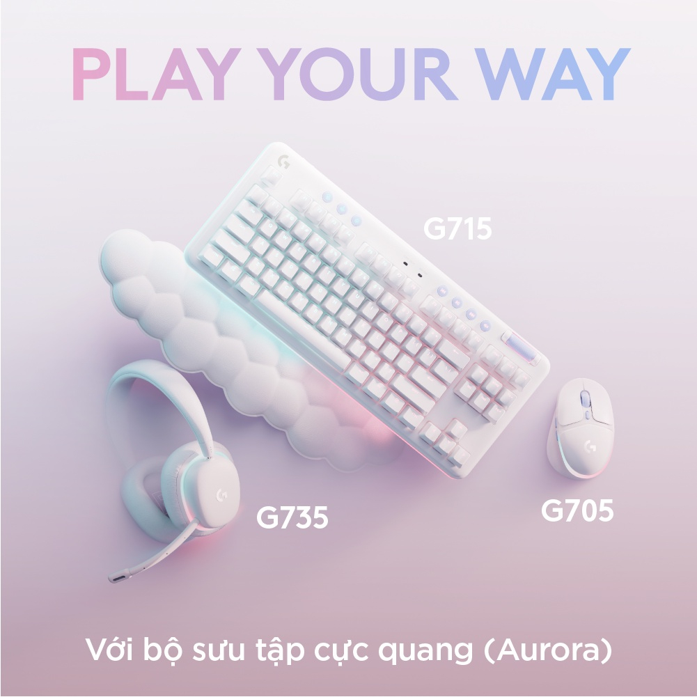 Chuột Gaming Không Dây Logitech G705 - Hàng Chính Hãng