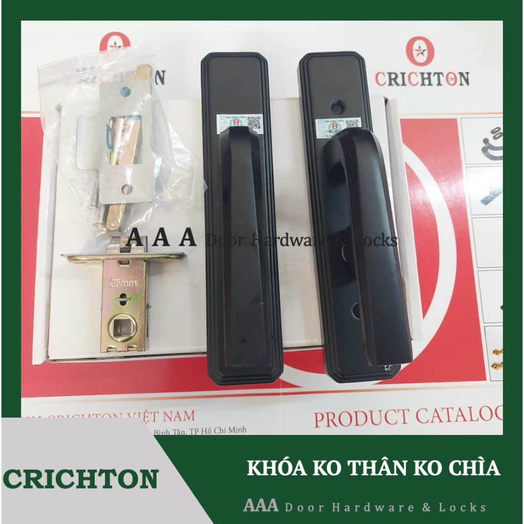 Khoá Tay Gạt Cửa Nhôm Không Chìa (Tay Tròn)