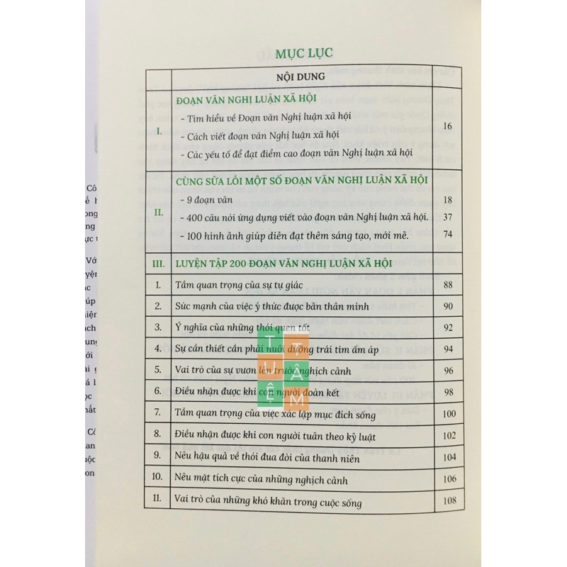 Sách - Viết đoạn văn Nghị luận xã hội không khó