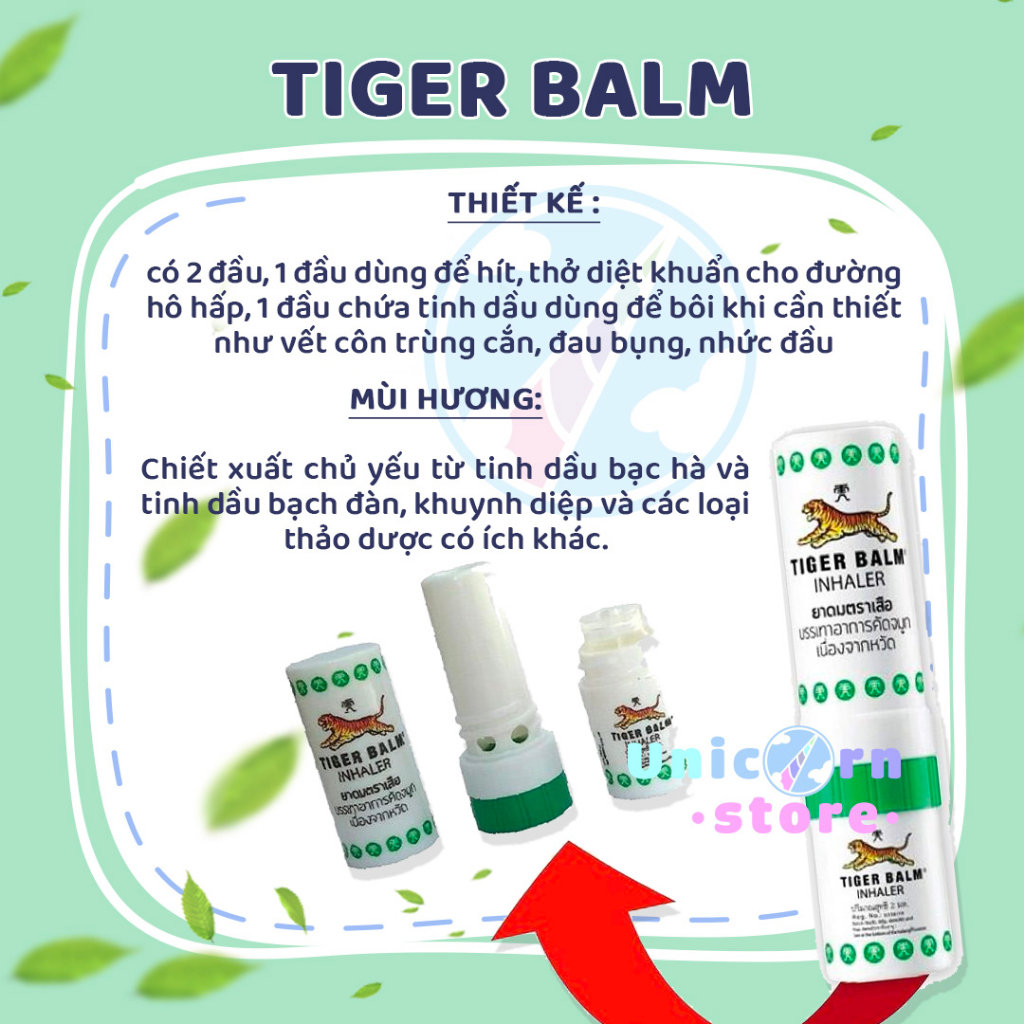 Ống Hít Thông Mũi Hương Bạc Hà Nội Địa Thái Lan Hàng Chính Hãng Menthol Nasal Inhaler 1.7ml