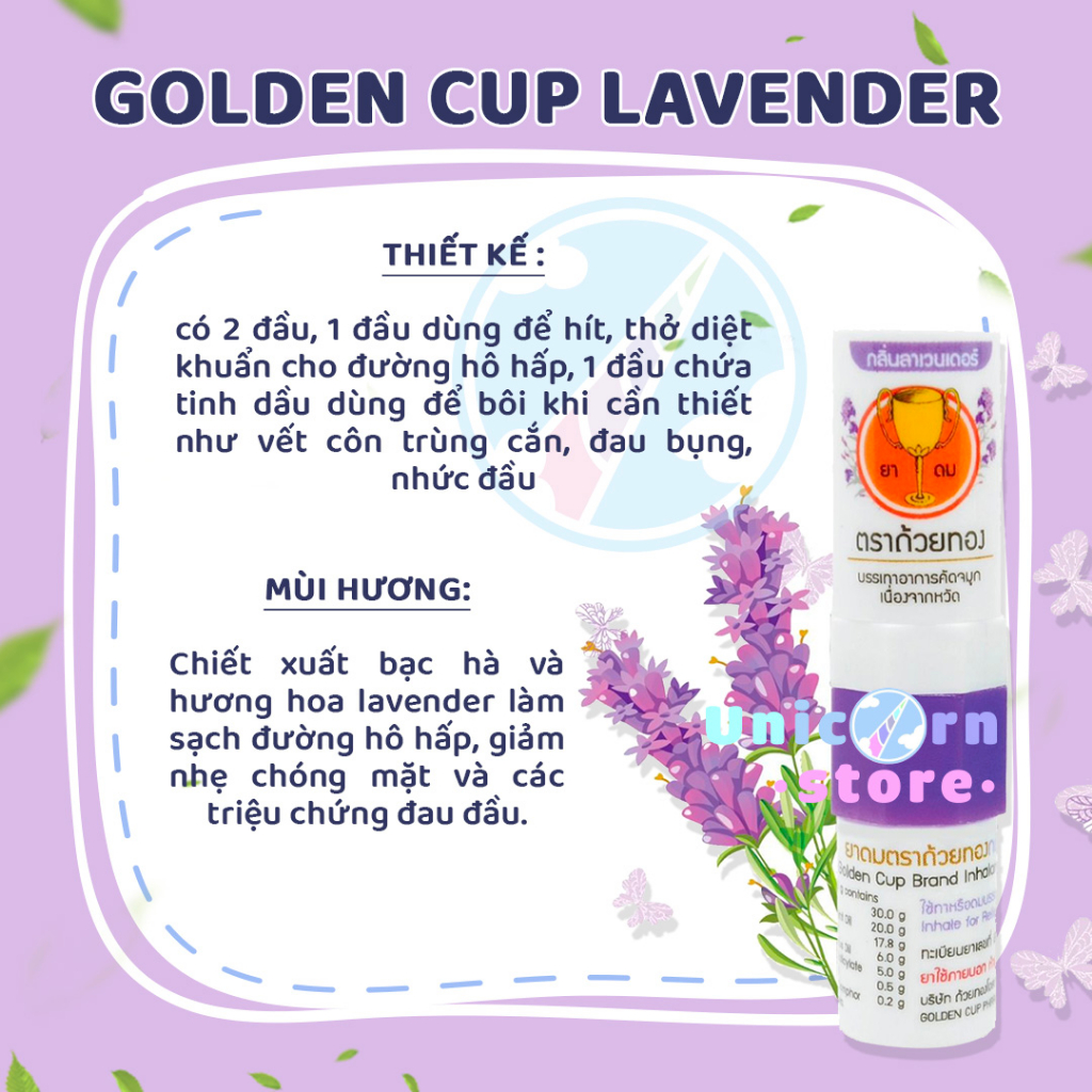 Ống Hít Thông Mũi Hương Bạc Hà Nội Địa Thái Lan Hàng Chính Hãng Menthol Nasal Inhaler 1.7ml