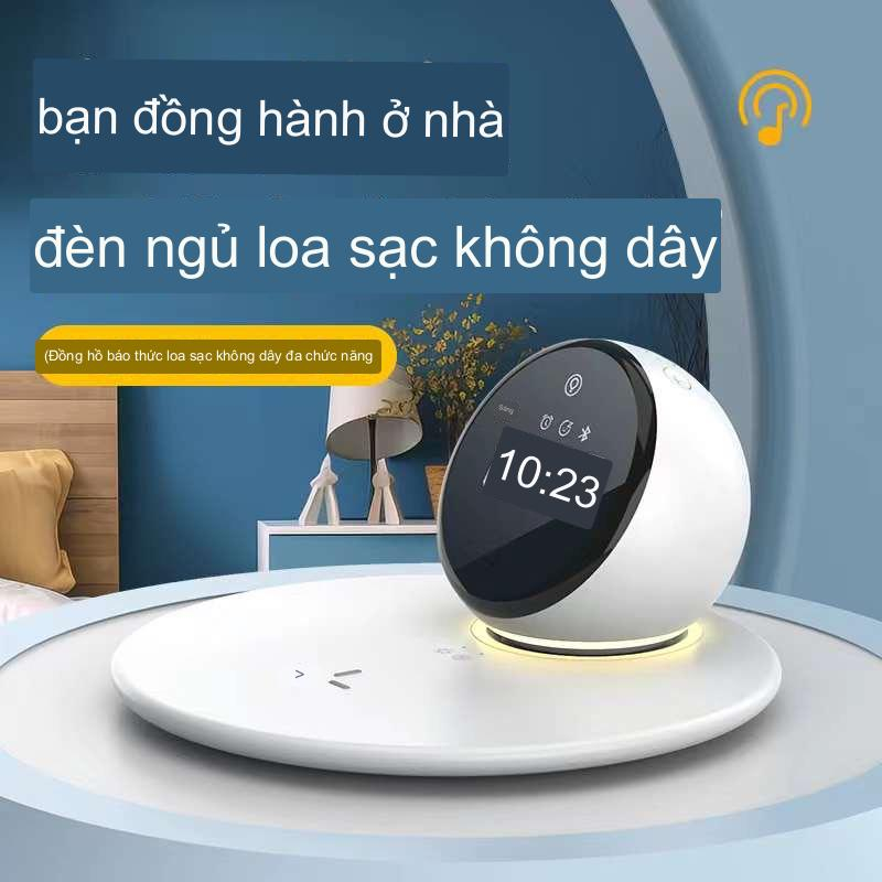 Đồng hồ báo thức TMD Z11PRO  kiêm sạc không dây 15w có đèn ngủ, loa Bluetooth đa chức năng