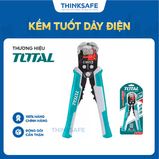 Kìm tuốt dây điện tự động thông minh Total THT152429 đa năng phát hiện điện áp không tiếp xúc dùng cắt dây đồng và nhôm
