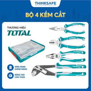 Bộ 4 kềm cắt total thktv02p042 đa năng chất liệu hợp kim cao cấp bộ dụng cụ total chính hãng - thinksafe