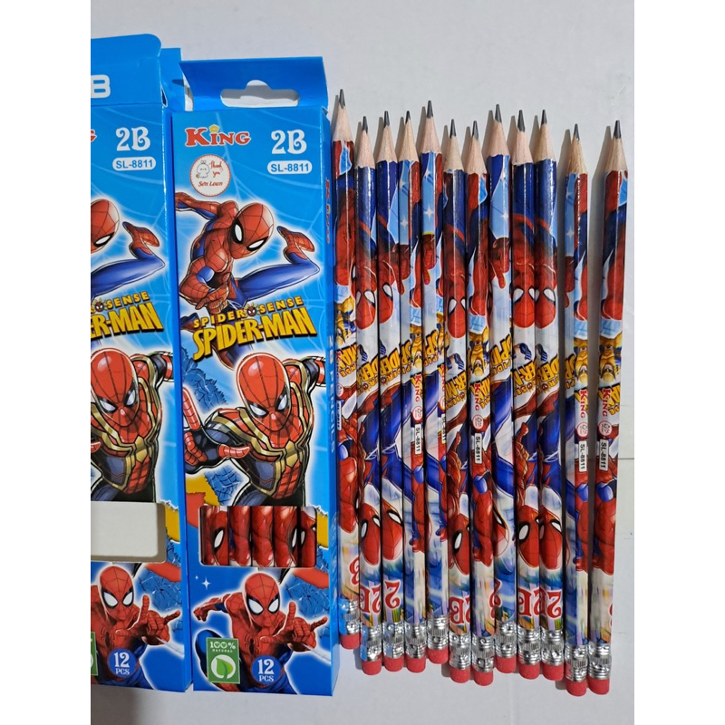 Hộp 12 Cây Viết Chì 2B hoạ tiết hoạt hình dễ thương