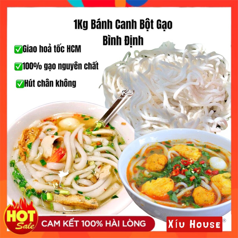 1Kg Bột Bánh Canh Gạo Khô Bình Định