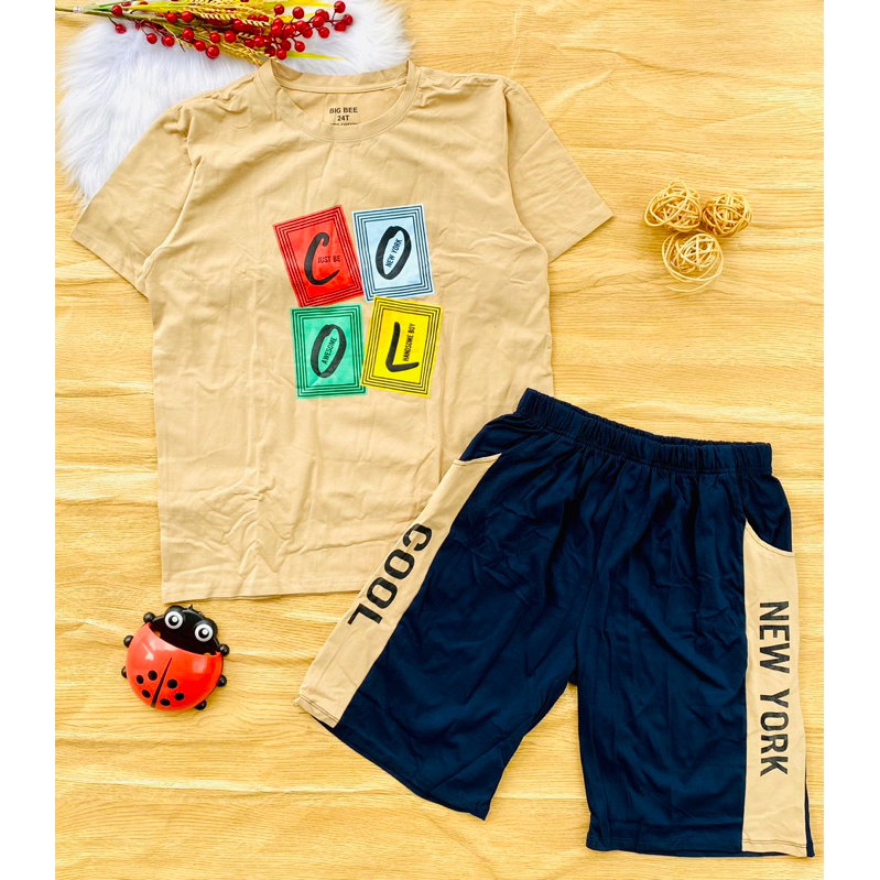 🚗 Bộ cotton hàng shop bé trai 60-70kg