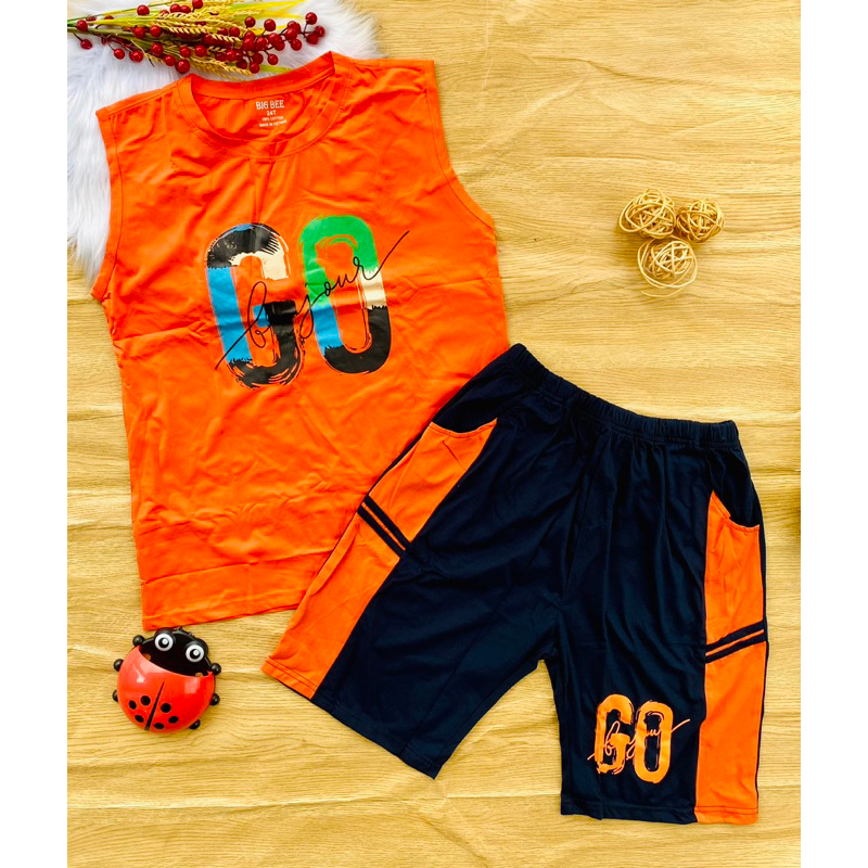 🚗 Bộ cotton hàng shop bé trai 60-70kg