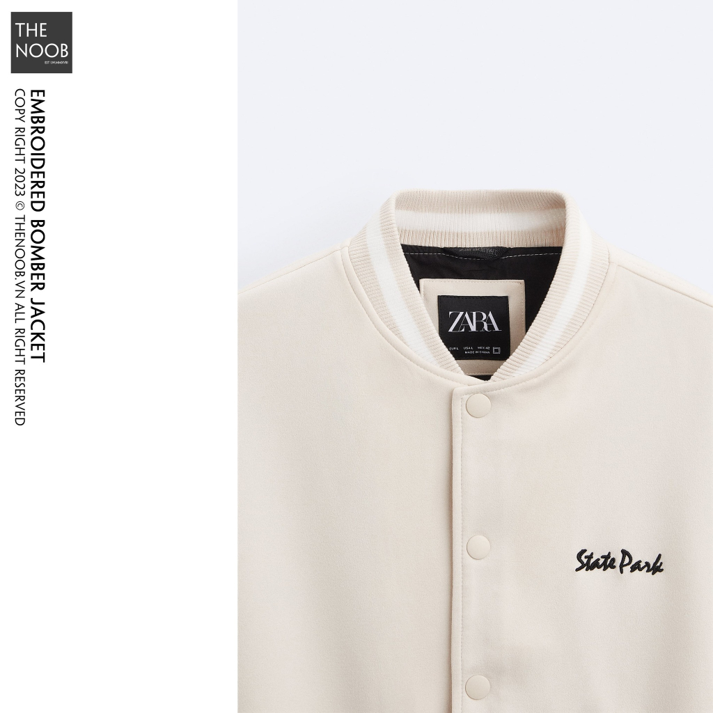 Áo Khoác Bomber Họa Tiết Cải Da Lộn - 2023AK96