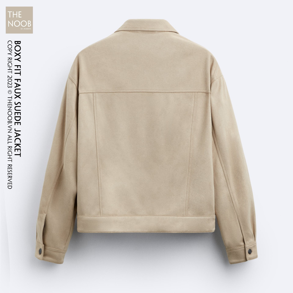 Áo Khoác Cải Da Lộn Dáng Trucker Form Boxy - 2023AK97