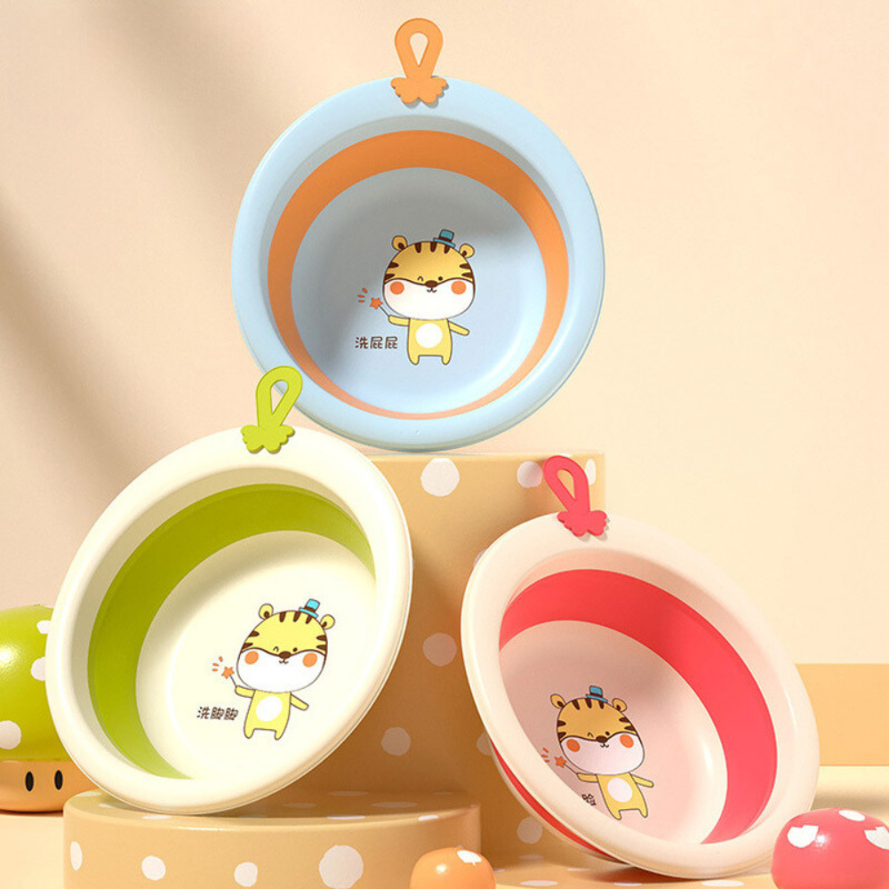 Thau chậu gấp gọn silicon cho bé