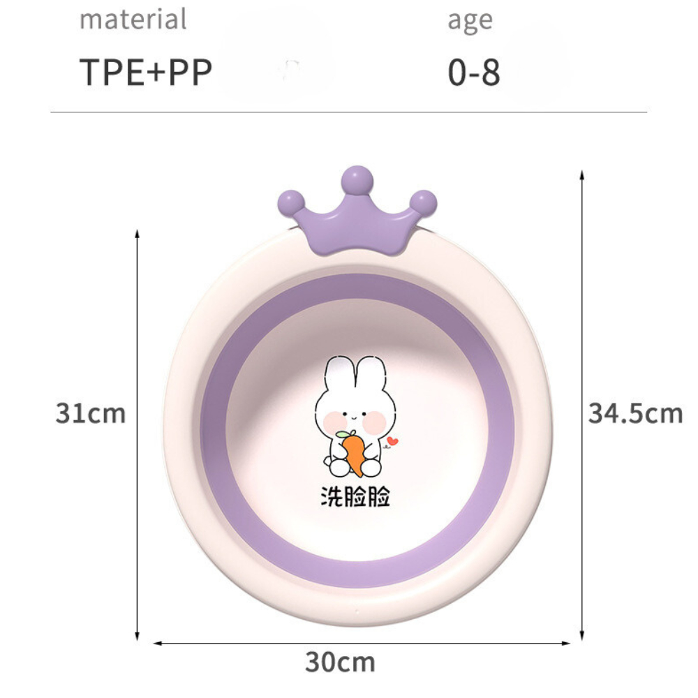 Thau chậu gấp gọn silicon cho bé