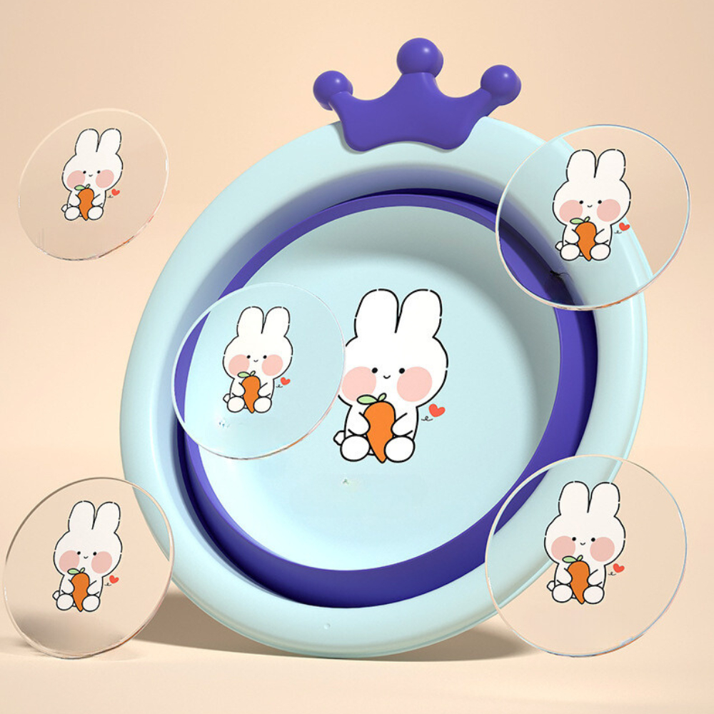 Thau chậu gấp gọn silicon cho bé