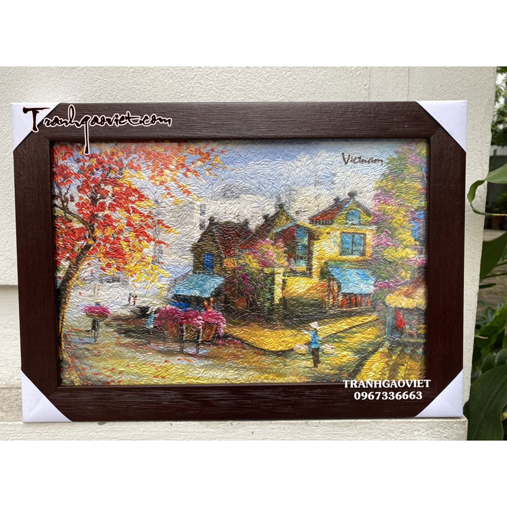 Tranh gạo Phố Cổ Hà Nội