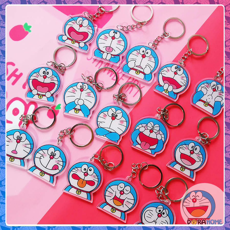 Móc Khóa Doraemon Doremon Nhựa Acrylic Cute Dễ Thương 4cm QT0004