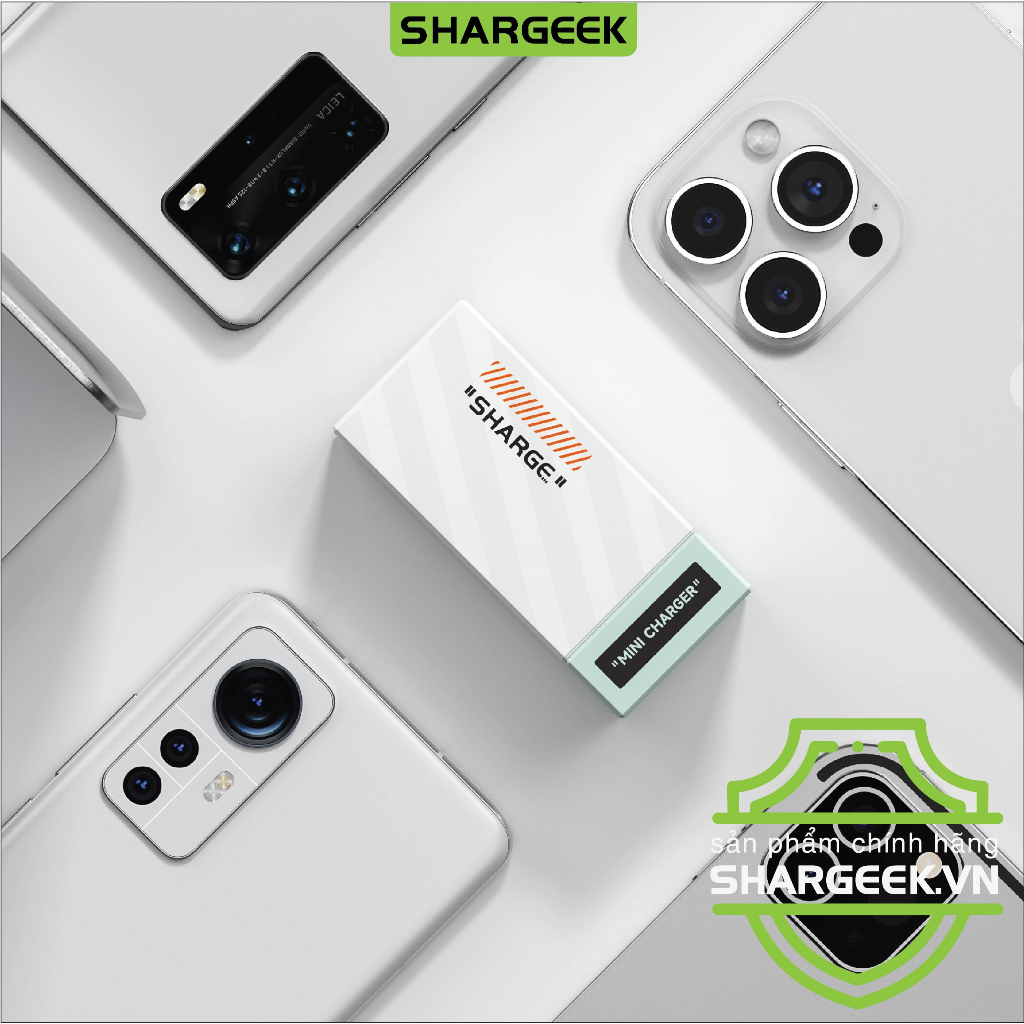 Củ Sạc Siêu Nhỏ 100W Phiên Bản Giới Hạn SHARGE WHITE EDITION |BH 12 Tháng