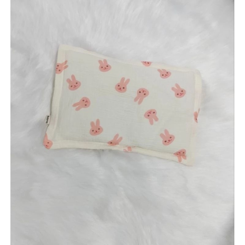 Gối khăn lót đầu sơ sinh cho bé yêu 0-1 tuổi xô muslin loại 1 êm mịn thoáng mát