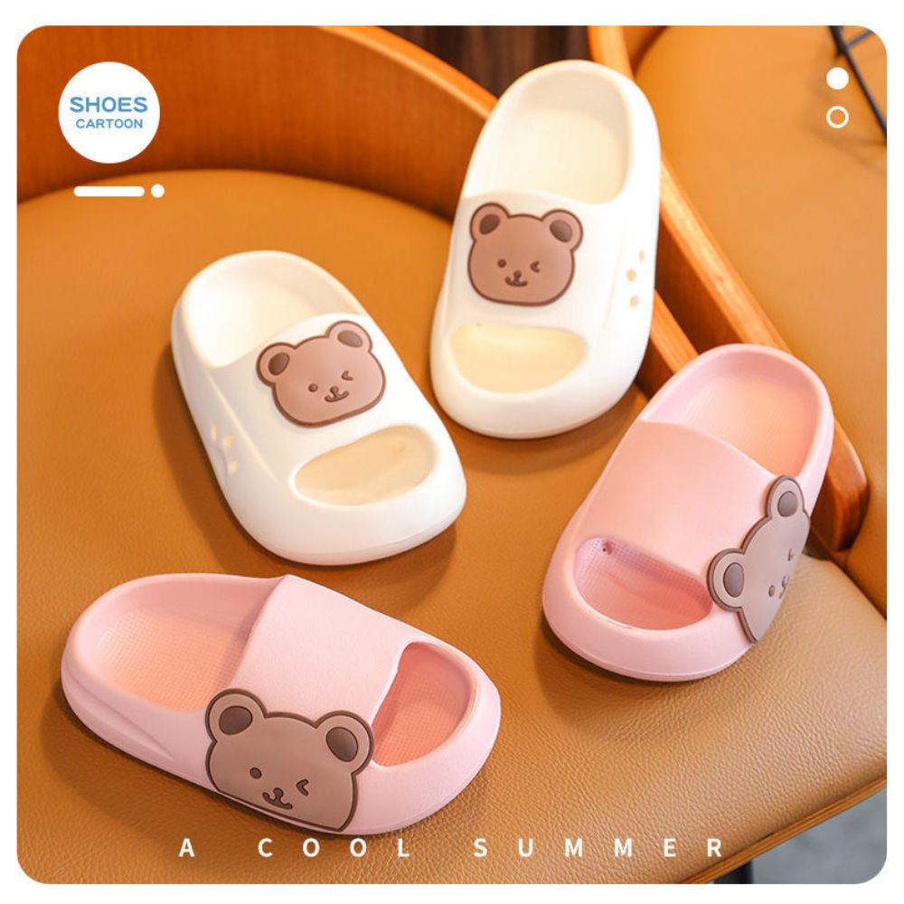 Dép bánh mì dễ thương chống trượt siêu êm cho bé gái từ 1-10 tuổi GAU-480 | Gấu Shop