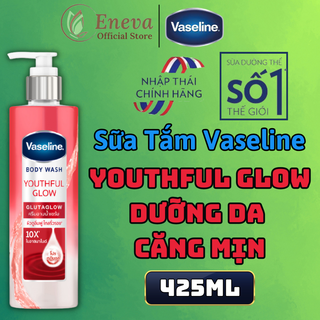 Sữa Tắm Vaseline 10X Chính Hãng 425ml , Vaseline Dưỡng Thể Trắng Da Chính Hãng, Vaseline Sữa Tắm Dưỡng Trắng Da