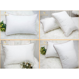 Ruột Gối NGỦ Lông Vũ Cao Cấp Happiness COMBO 2 gối đầu êm ái