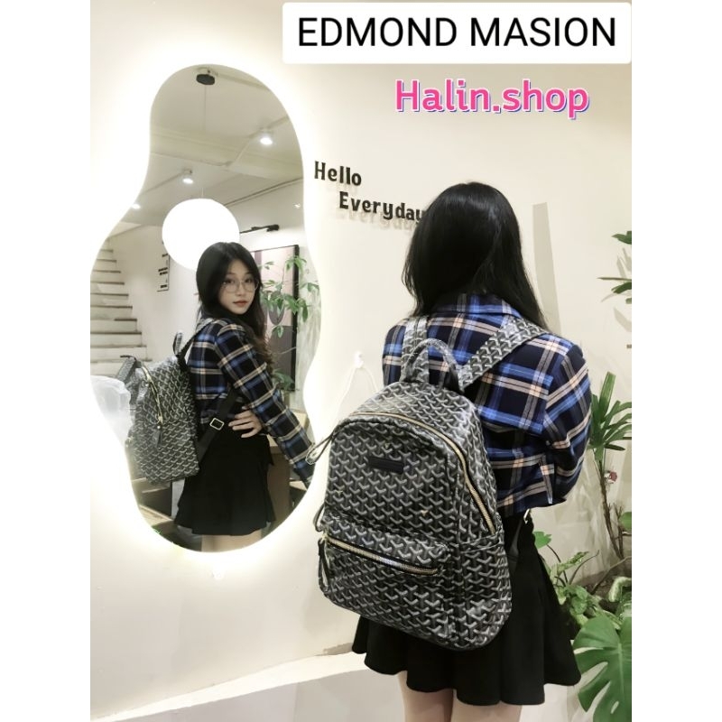 Balo EDMOND MASION MONOGRAM MADRID kèm phụ kiện ví nhỏ và cardholder