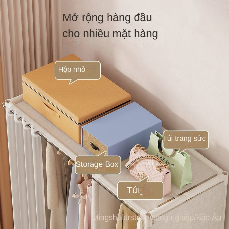 Tủ Quần Áo Tủ Vải đựng quần áo Khung Thép 3D Nhỏ Gọn 1 Buồng Giá Rẻ kích thước 80x175 x45 cm