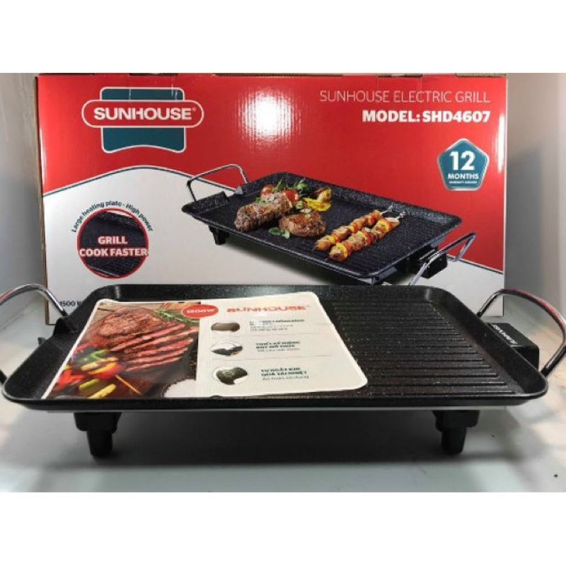 Bếp nướng điện không khói Sunhouse shd4607 công suất 1500W chính hãng