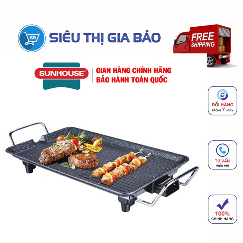 Bếp nướng điện không khói Sunhouse shd4607 công suất 1500W chính hãng
