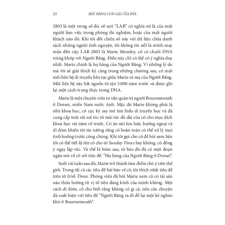 Sách - Khoa Học Khám Phá - Bảy Nàng Con Gái Của Eva - Bryan Sykes