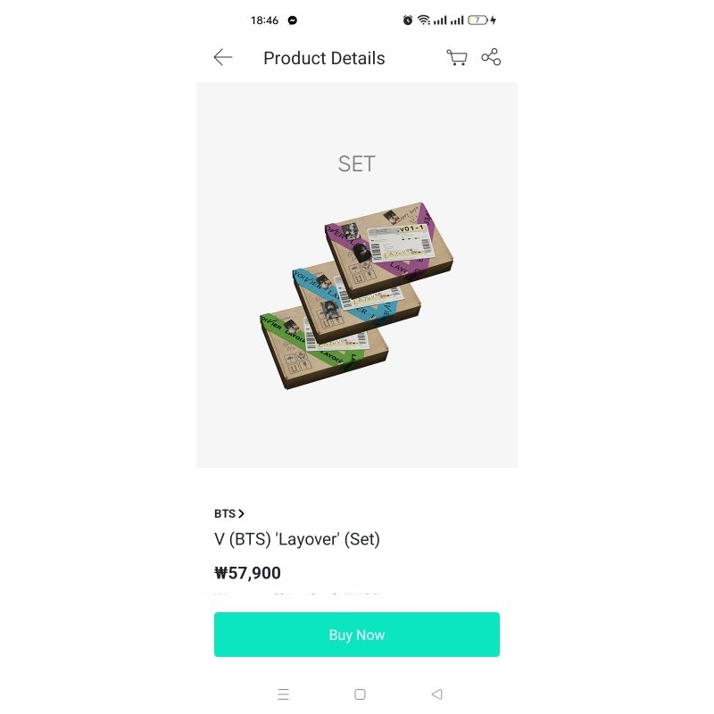 Album Card kỷ niệm LAYOVER V BTS chính hãng