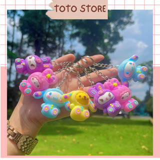 Mẫu ngẫu nhiên - móc khóa hoạt hình my melody siêu cute hot trend, phụ kiện treo balo túi xách