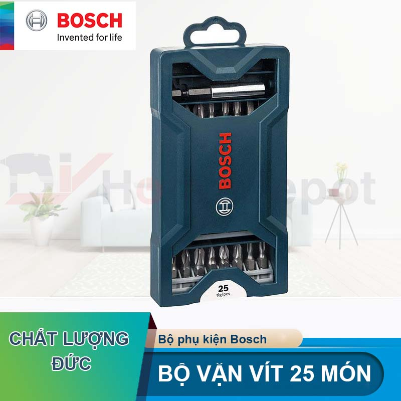 Bộ mũi vặn vít Bosch 25 món