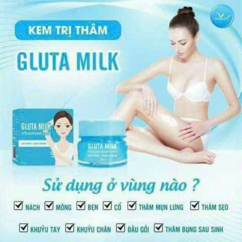 Kem Thâm Nách Gluta Milk Thái Lan  Kem khử thâm nách các vùng da thâm sạm,