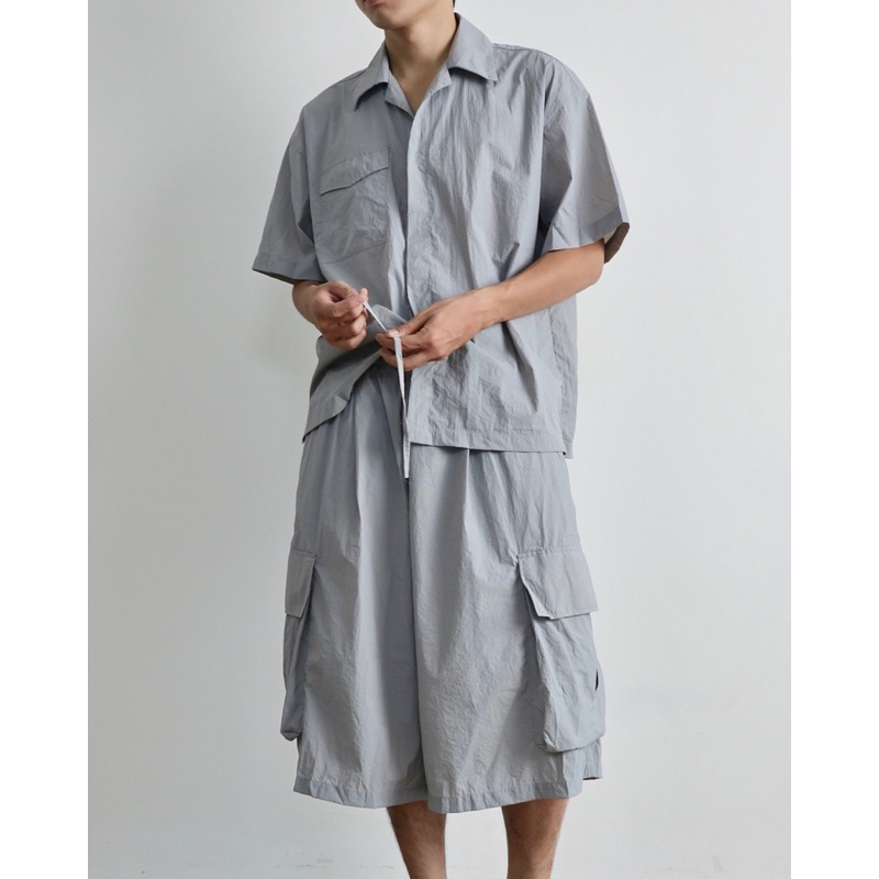 AGOB - QUẦN SHORT DÙ TÚI HỘP OVERSIZE