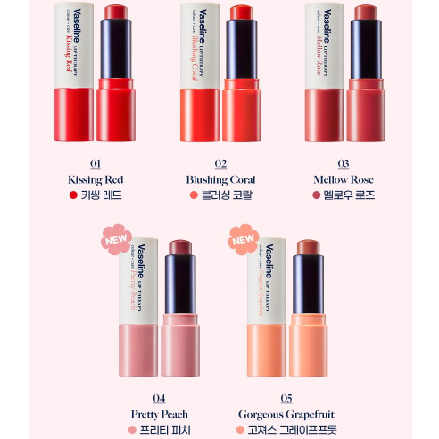 Son dưỡng môi có màu Vaseline Lip Therapy colour + care 4.2g