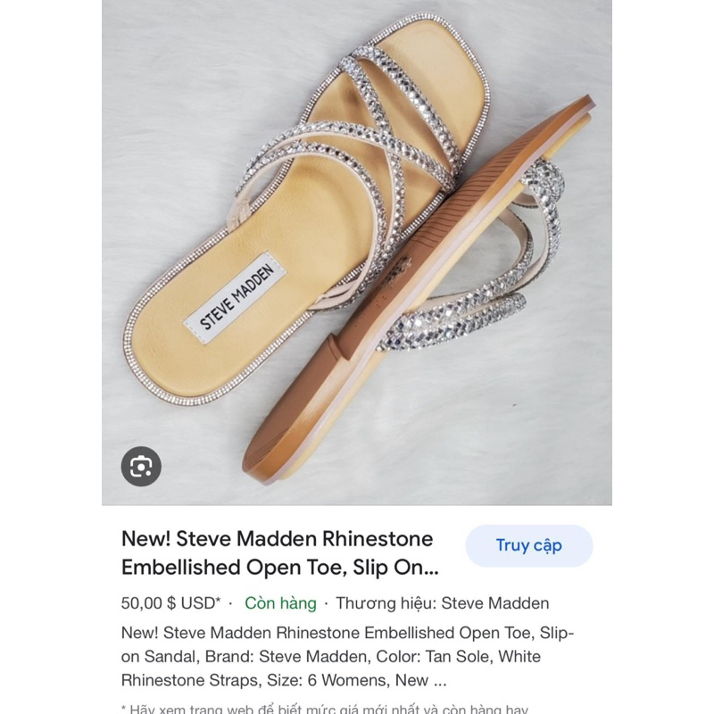 Dép Đính Đá Xuất Dư Xịn