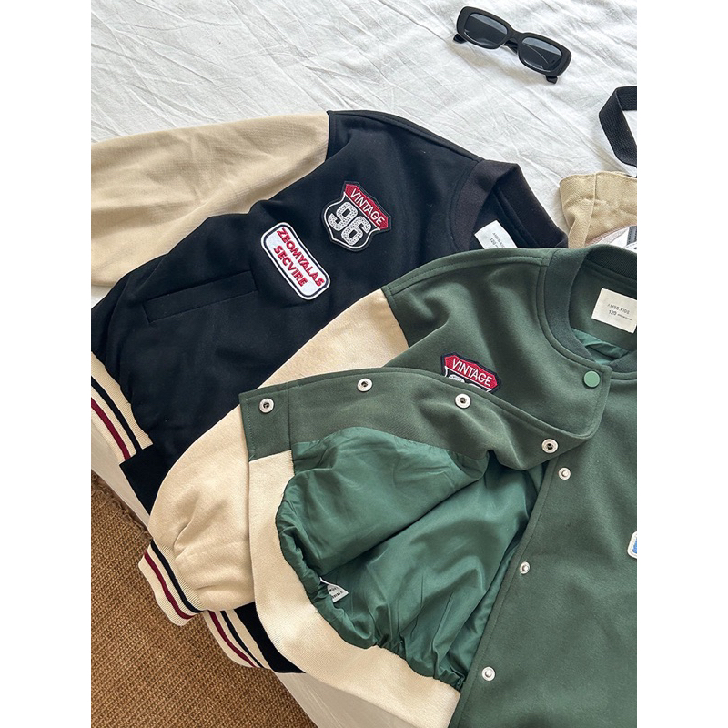 Áo khoác bomber cho bé trai- bé gái, áo khoác 2 lớp xịn sò hàng hãng AMBB kids, chuẩn hàng quảng châu cao cấp