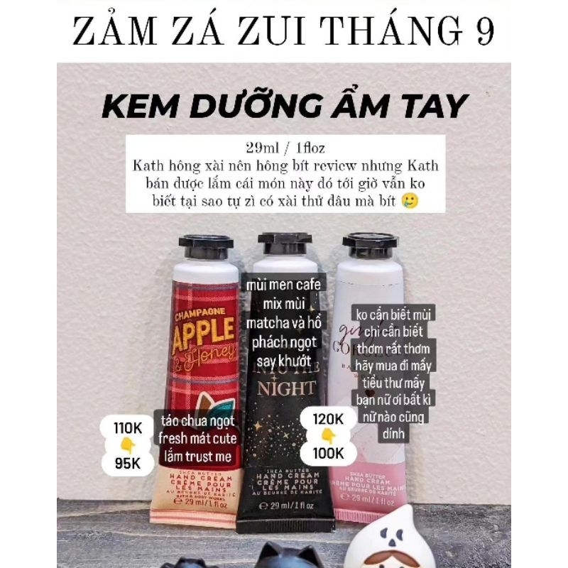 👌 HAND CREAM 👏  Bath & Body Works chính hãng USA