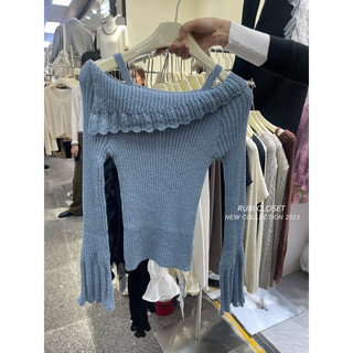 Áo Len Trễ Vai Tay Loe QC L1